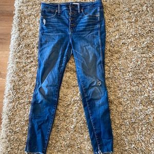 Madewell 10” high rise skinny